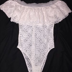 Victoria’s Secret Lace Off the Shoulder Bodysuit